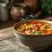 Sopa de feijão com legumes; transforme o almoço em uma refeição saborosa