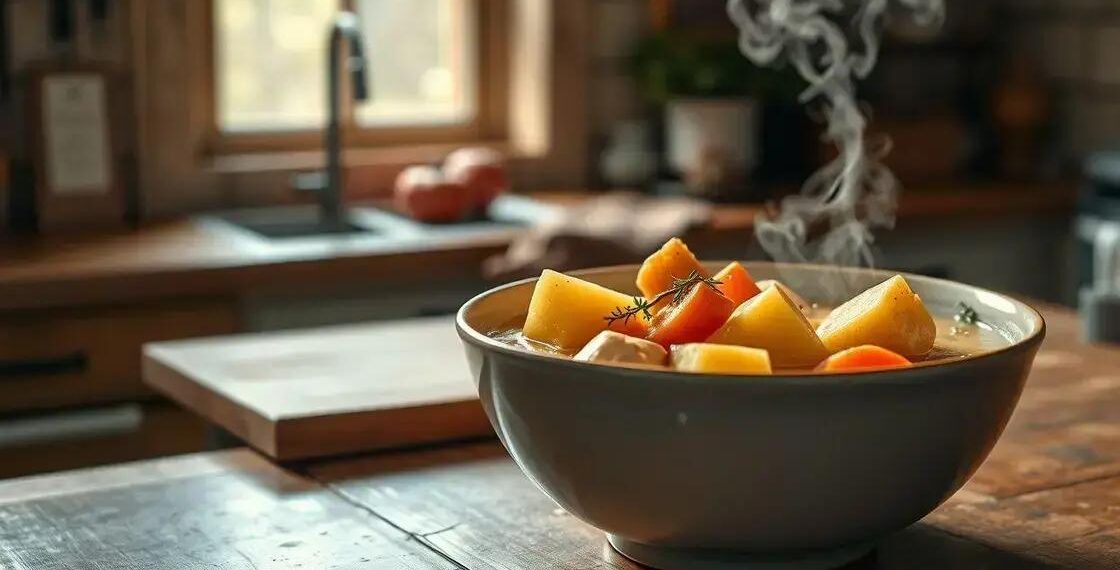 Sopa de frango com batata; aprenda a fazer uma versão reconfortante em casa