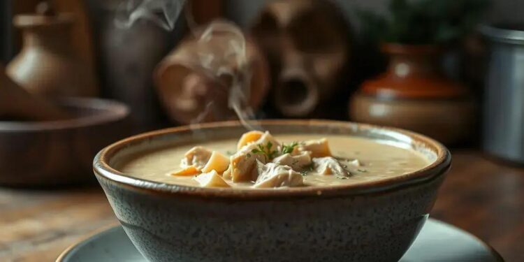 Sopa de frango cremosa; como fazer um prato reconfortante em casa hoje