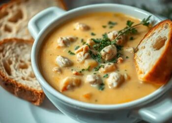 sopa de frango cremoso: receita fácil para dias frios