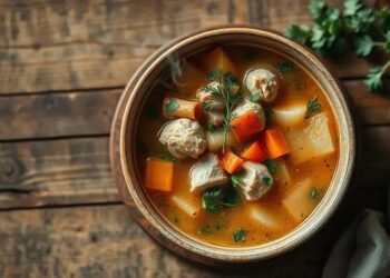 sopa de frango e legumes; como fazer uma refeição reconfortante em 30 minutos