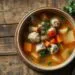 sopa de frango e legumes; como fazer uma refeição reconfortante em 30 minutos