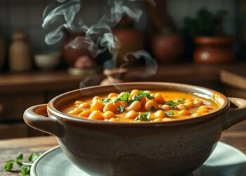 Sopa de grão de bico cremosa: receita fácil que vai conquistar seu paladar