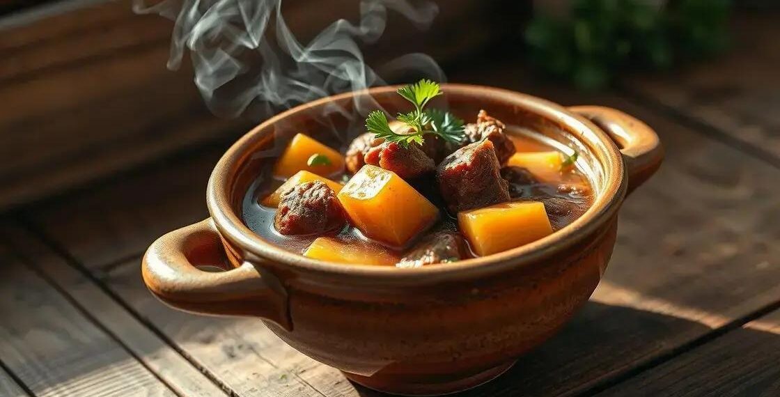 Sopa de inhame com carne: o prato que aquece a alma e fortalece o corpo