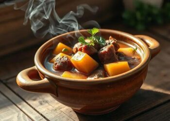Sopa de inhame com carne: o prato que aquece a alma e fortalece o corpo