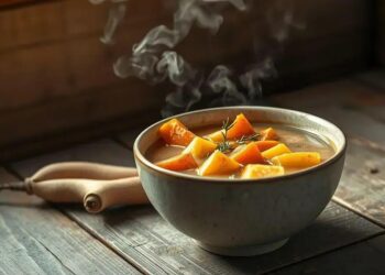 sopa de inhame como fazer; descubra um caldo nutritivo rápido de preparar