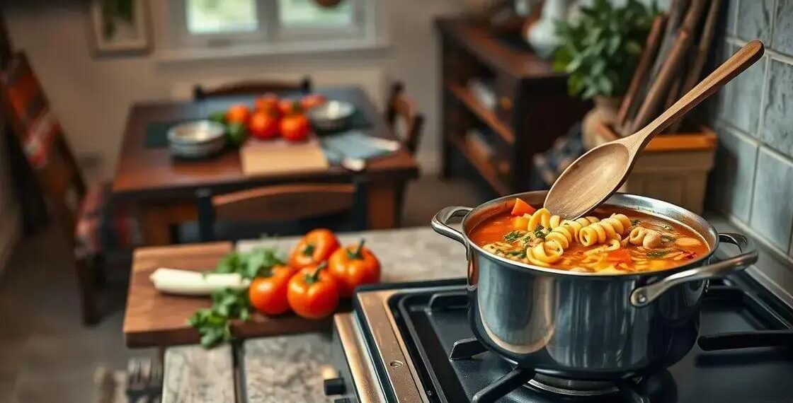 sopa de legumes c macarrão: prática e saborosa em 30 minutos