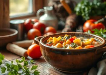 sopa de legumes com capeletti; aprenda a transformar simplicidade em conforto