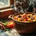 Sopa de legumes com carne e macarrão; como jantar rápido em 30 minutos