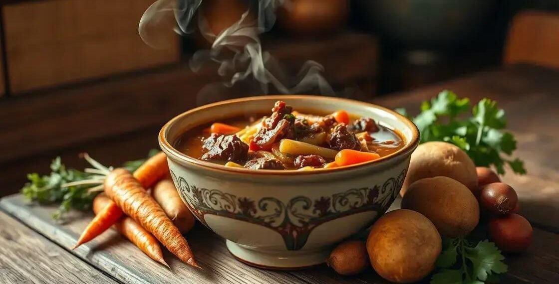 Sopa de legumes com músculo e macarrão: receita reconfortante para dias frios