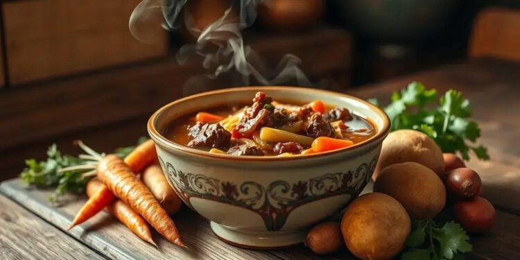 Sopa de legumes com músculo e macarrão: receita reconfortante para dias frios