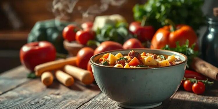 sopa de legumes e macarrão; descubra uma versão saborosa sem complicações hoje