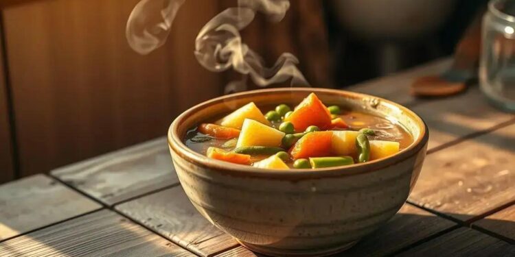 sopa de legumes e macarrao: receita caseira que aquece o coração em 30 minutos