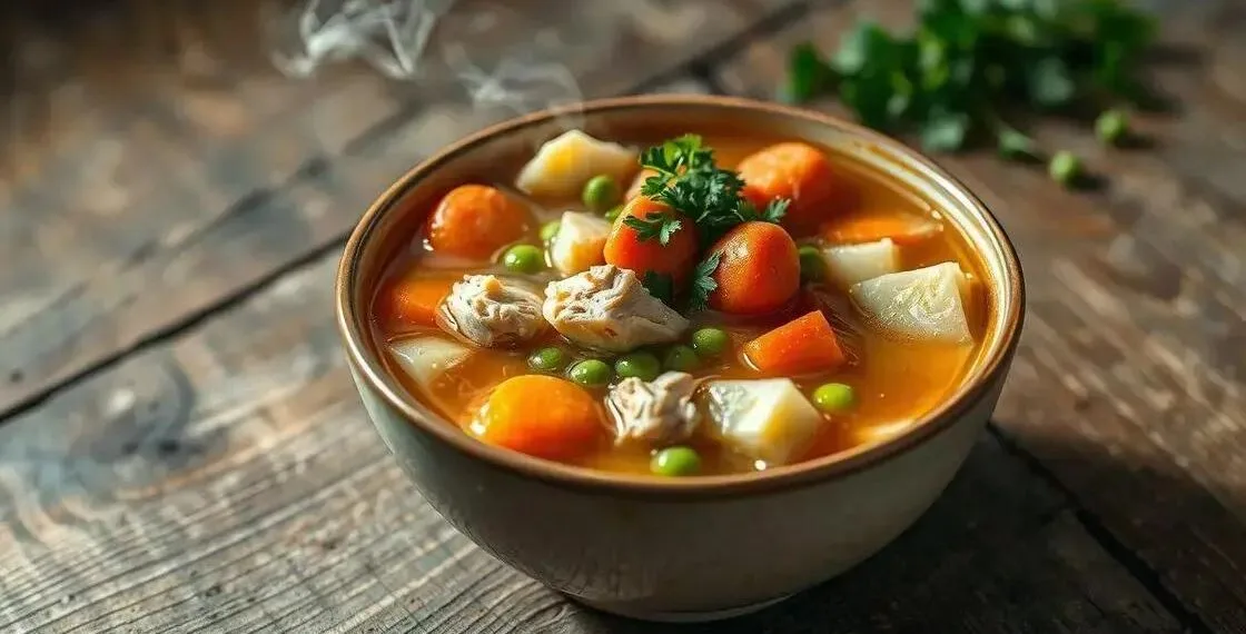 sopa de legumes frango; como preparar uma versão rápida e nutritiva
