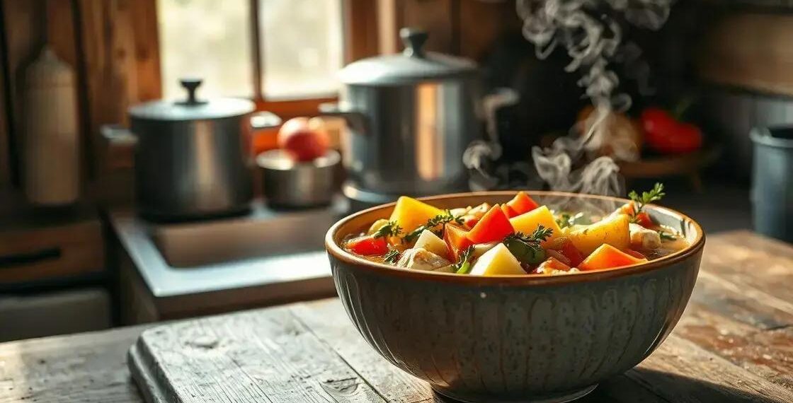Sopa de legumes na panela de pressão: receita rápida e nutritiva para dias frios
