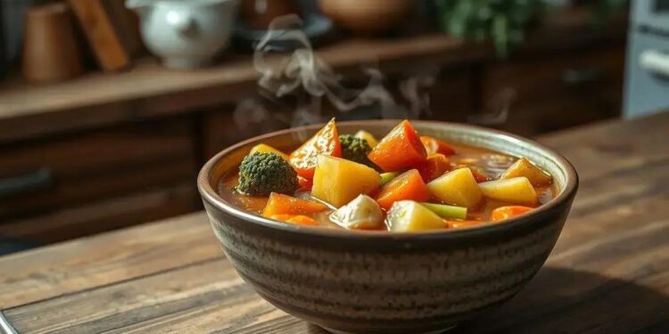 Sopa de legumes sem carne: receita fácil que aquece o coração em 30 minutos