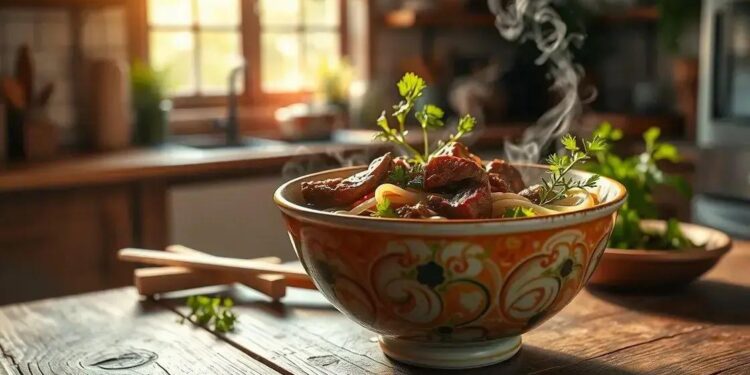 sopa de macarrão com carne; como fazer uma versão ainda mais saborosa