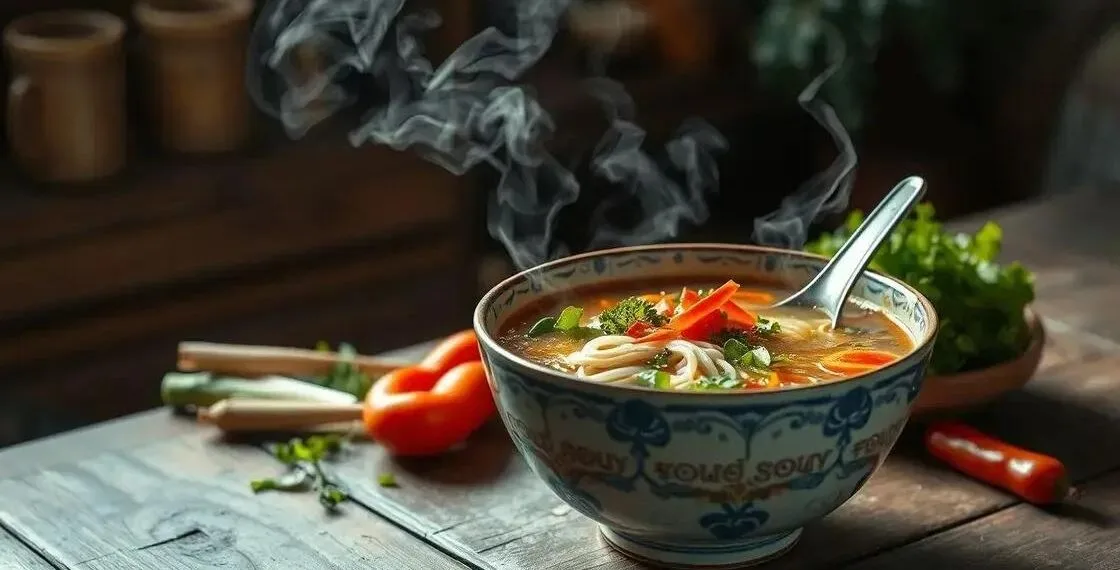 sopa de macarrão; descubra como transformar uma refeição simples em conforto