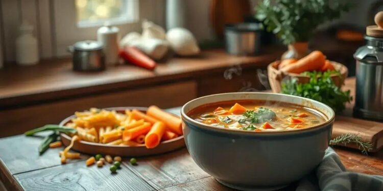 sopa de macarrao; descubra uma versão rápida que conquista a casa