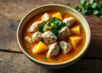 sopa de mandioca com frango; aprenda a fazer uma refeição rápida e nutritiva