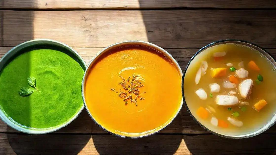 Sopas leves para diferentes objetivos: emagrecimento, detox, conforto