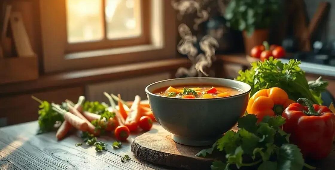 Sopinha de legumes; descubra como fazer uma versão reconfortante em minutos