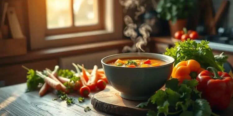 Sopinha de legumes; descubra como fazer uma versão reconfortante em minutos