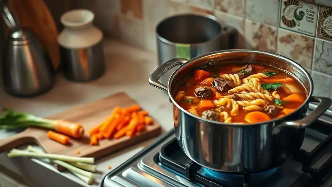 técnicas para um caldo rico e macarrão al dente