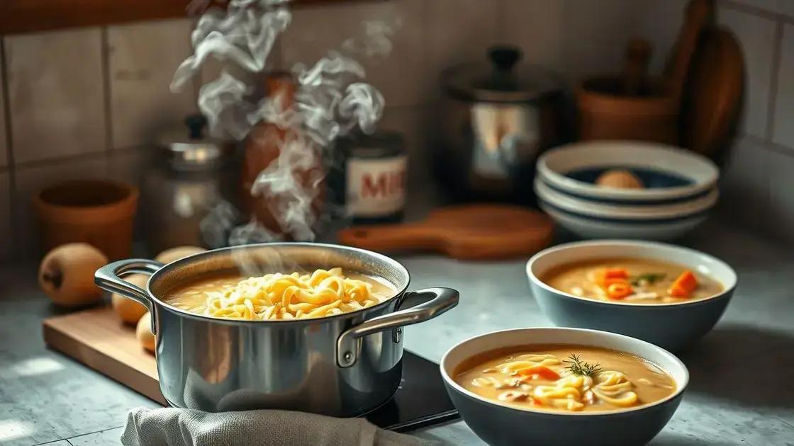 técnicas rápidas para deixar a sopa cremosa e nutritiva