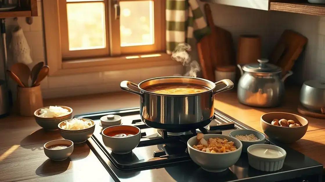 técnicas rápidas para um caldo mais rico