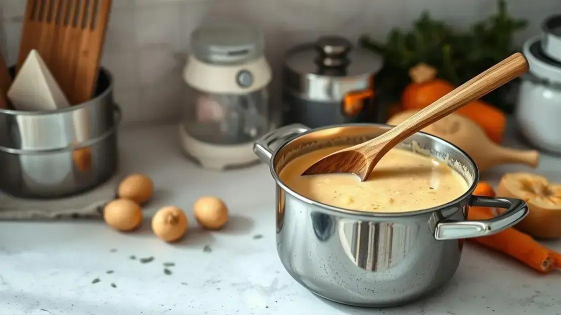 técnicas simples para deixar a sopa cremosa