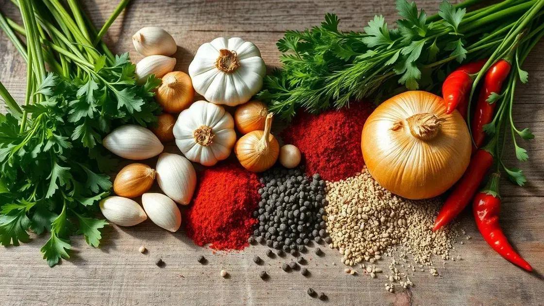 Temperos que fazem a diferença no sabor