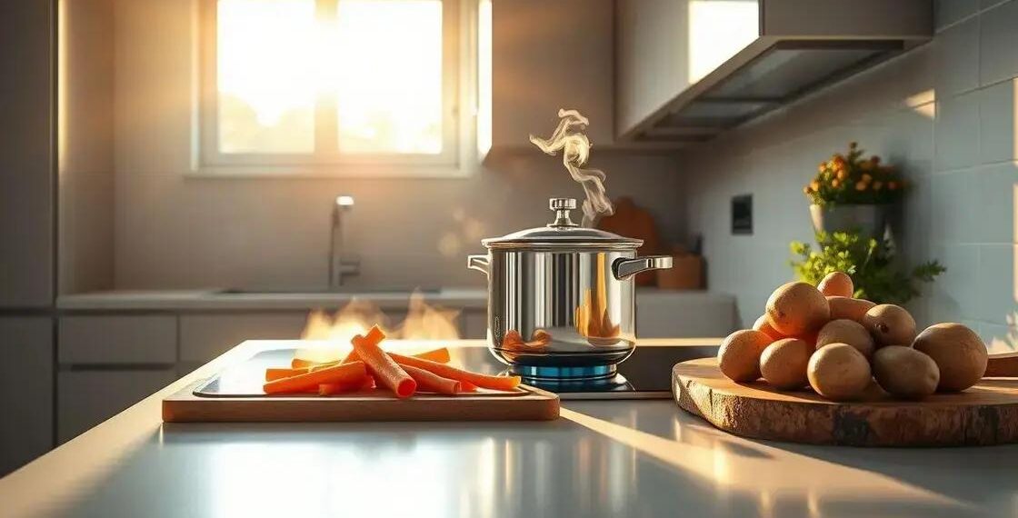 tempo de sopa na panela de pressão; como preparar caldo perfeito em minutos