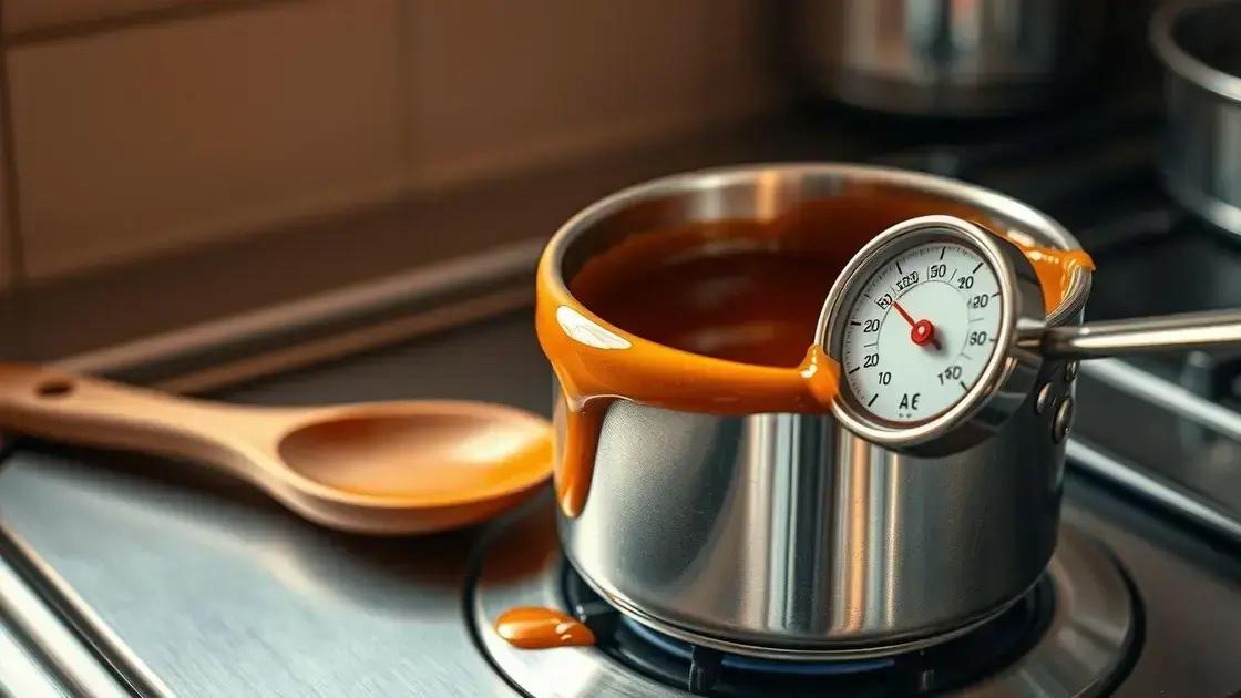 tempo e fogo: como gerenciar a temperatura da calda