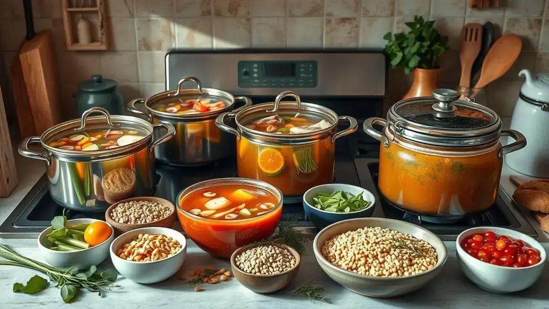 tipos de caldos e seus usos na alimentação diária