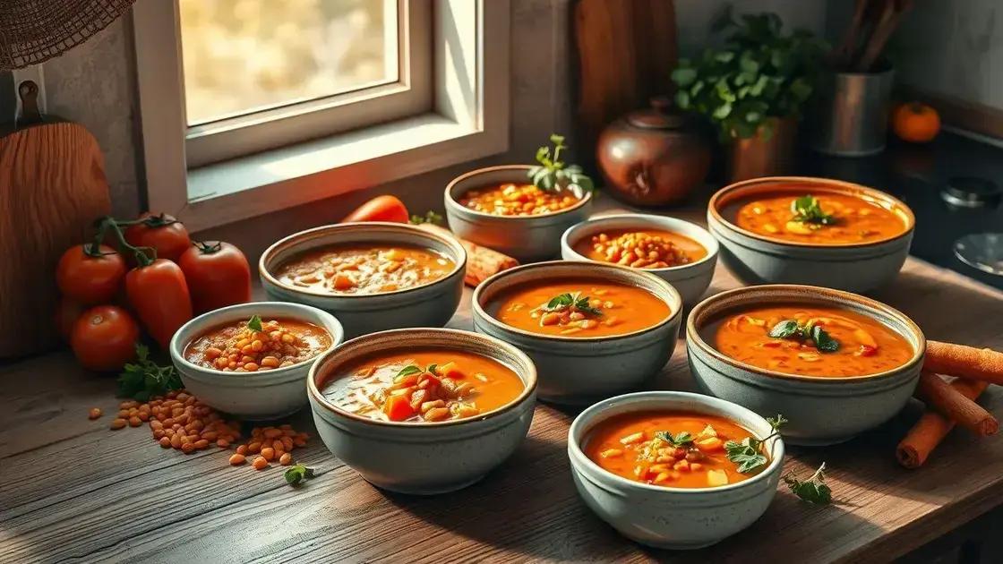 tipos de sopa que cabem na sua rotina