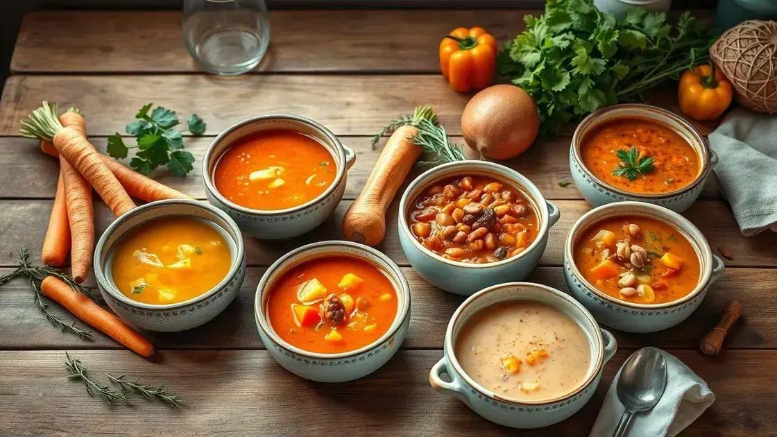Tipos de sopas que dominam o cardápio familiar
