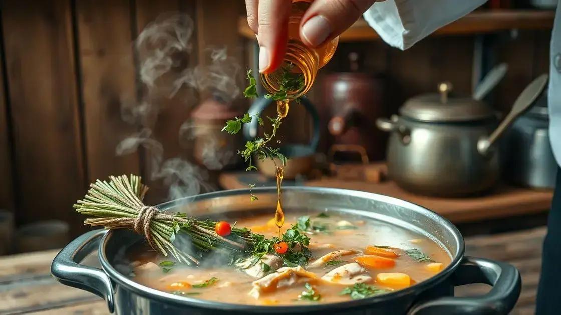 Truques caseiros para realçar o sabor da sua canja