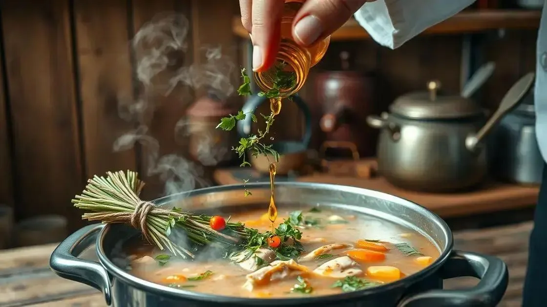 Truques caseiros para realçar o sabor da sua canja