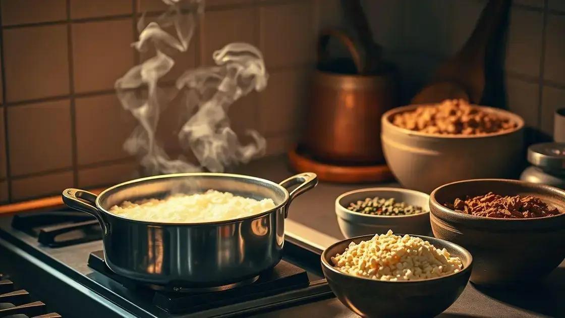 truques de fervura, redução e tempo de cozimento