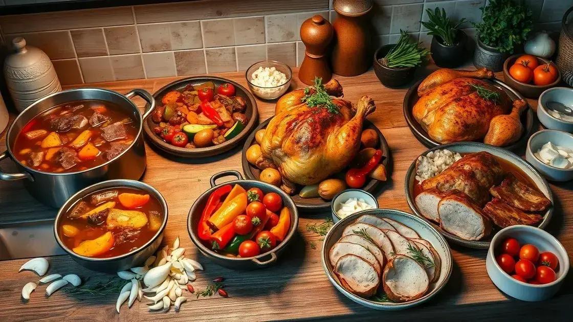 variações com carne e legumes para diferentes gostos