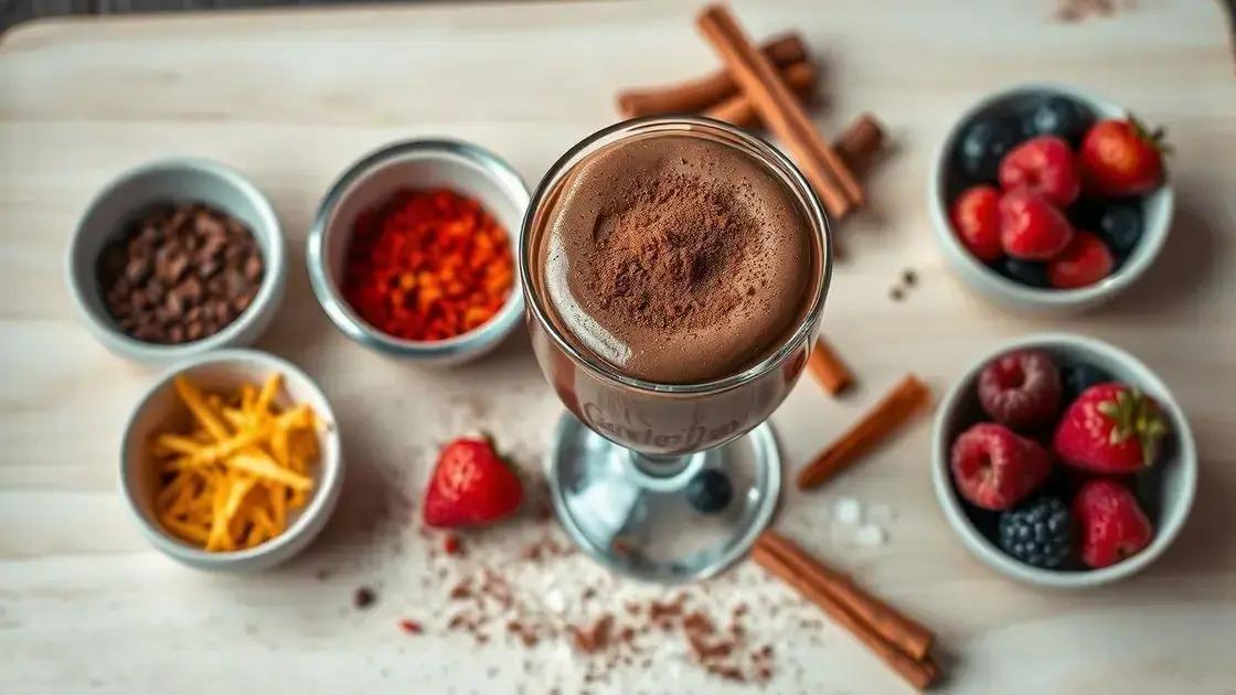 variações de sabor com cacau e personalidade