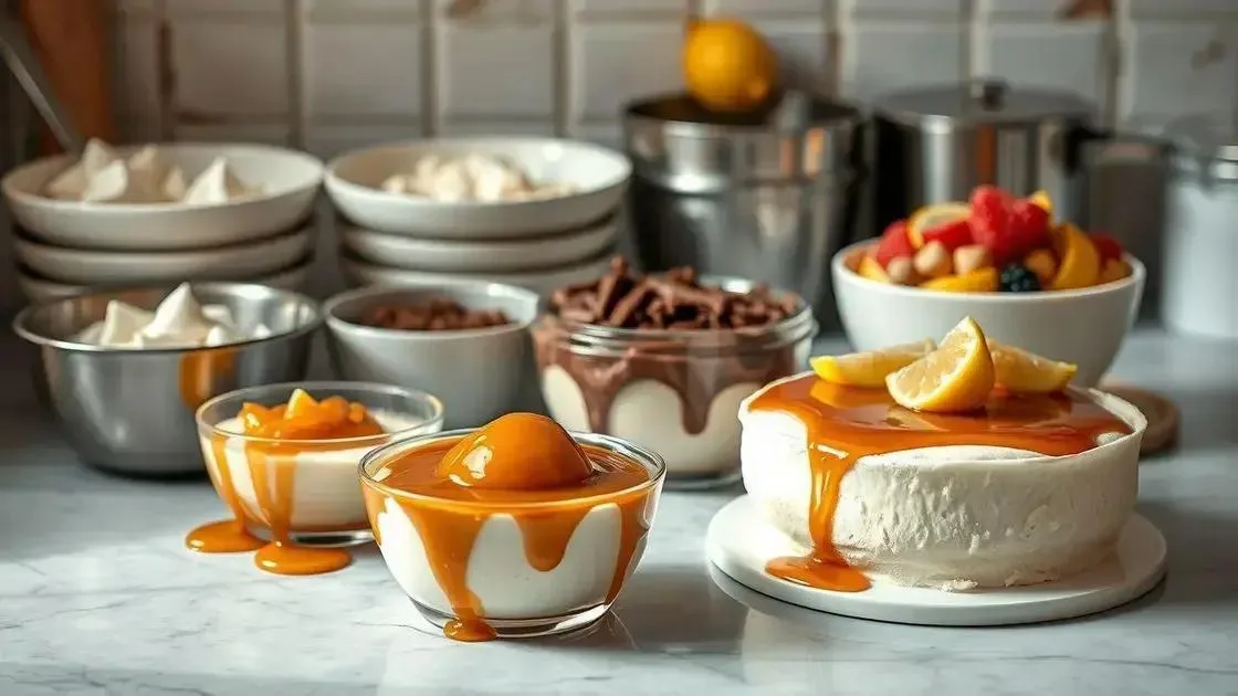 variações de sabor e cobertura