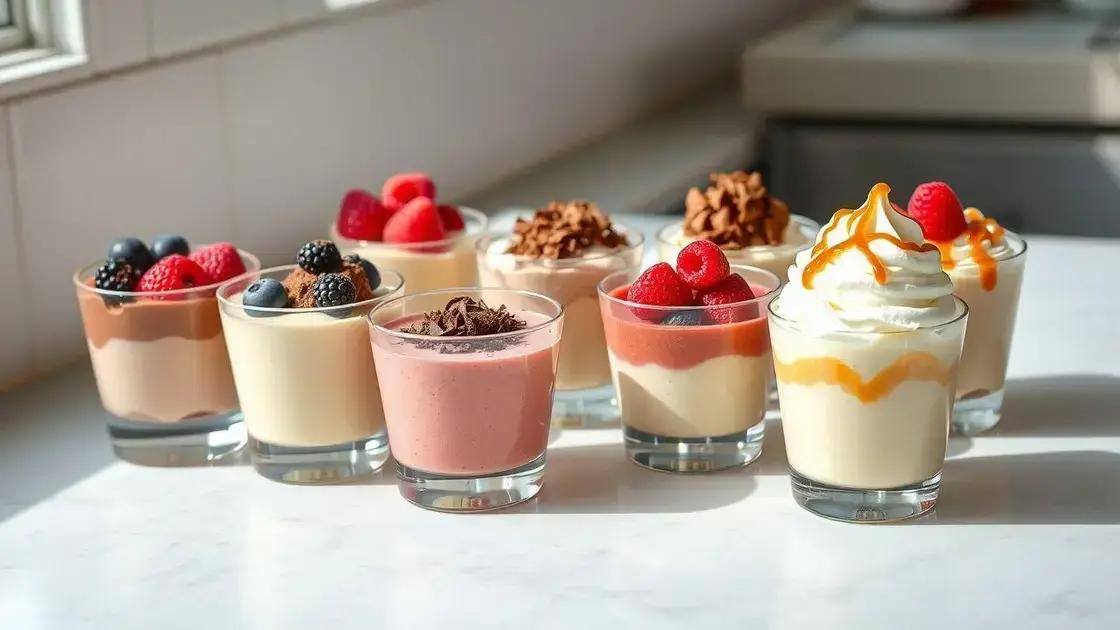 variações de sabor e toppings que agradam a todos