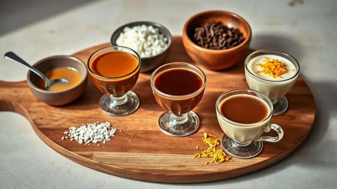 variações de sabor para turbinar o pudim
