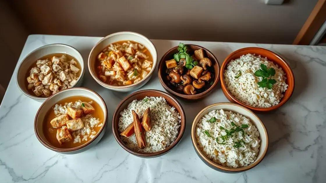 variações para dietas e gostos diferentes