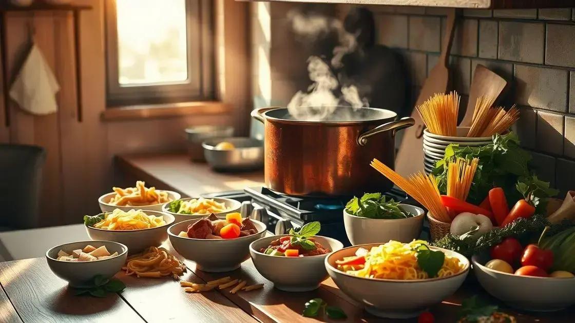 variações para diferentes gostos e restrições