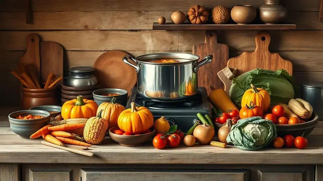 variações sazonais com legumes da região