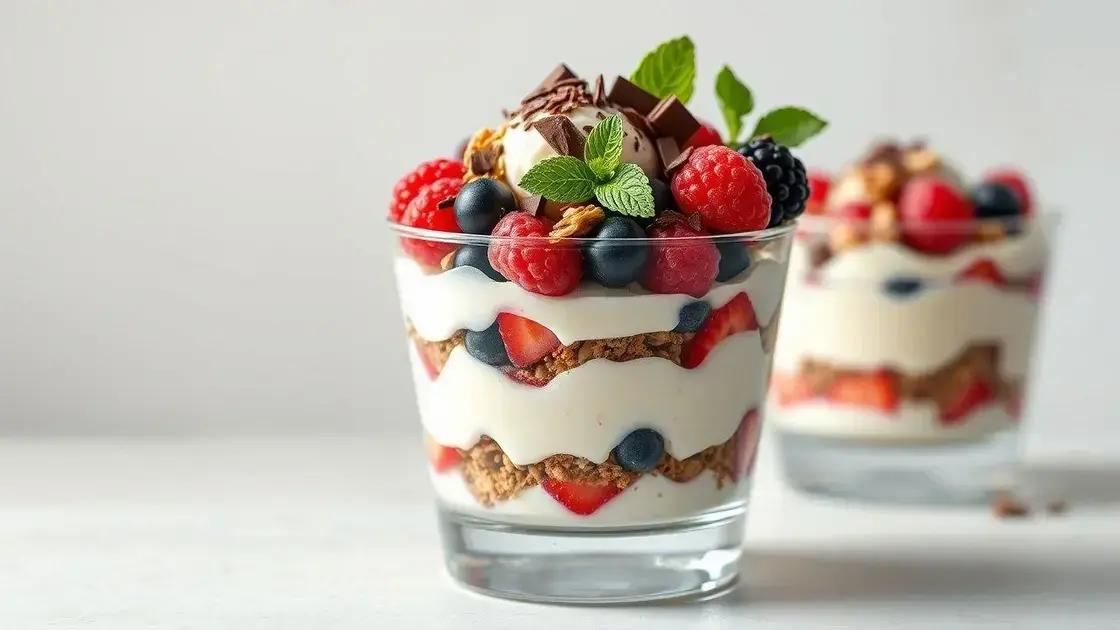 variações simples para servir com toppings e apresentações