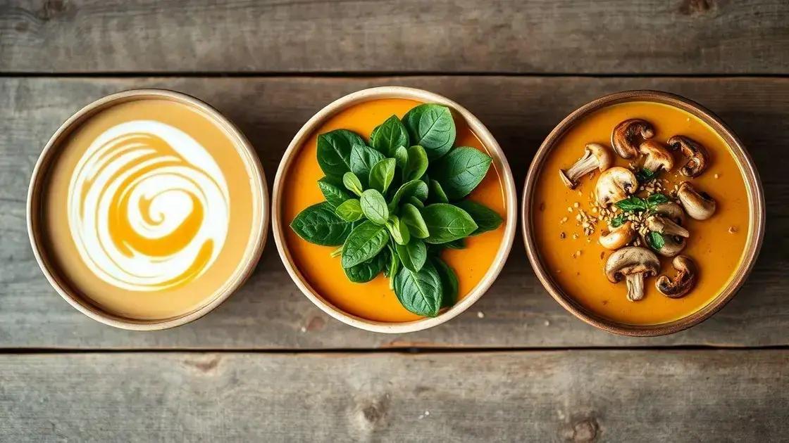 Variantes criativas: da versão cremosa à sopa detox